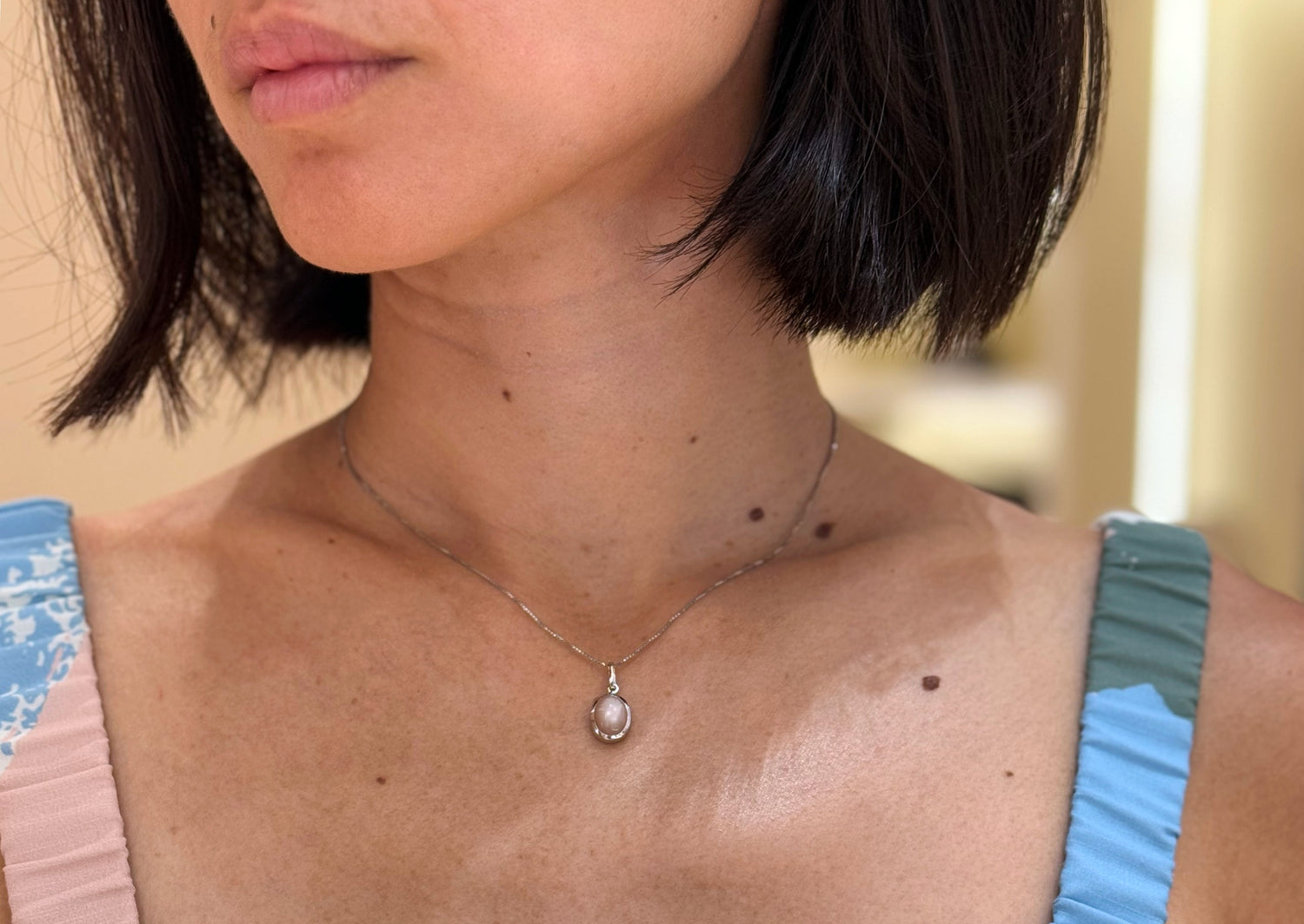 Moonstone Gold Pendant - AMILLA Jewelry