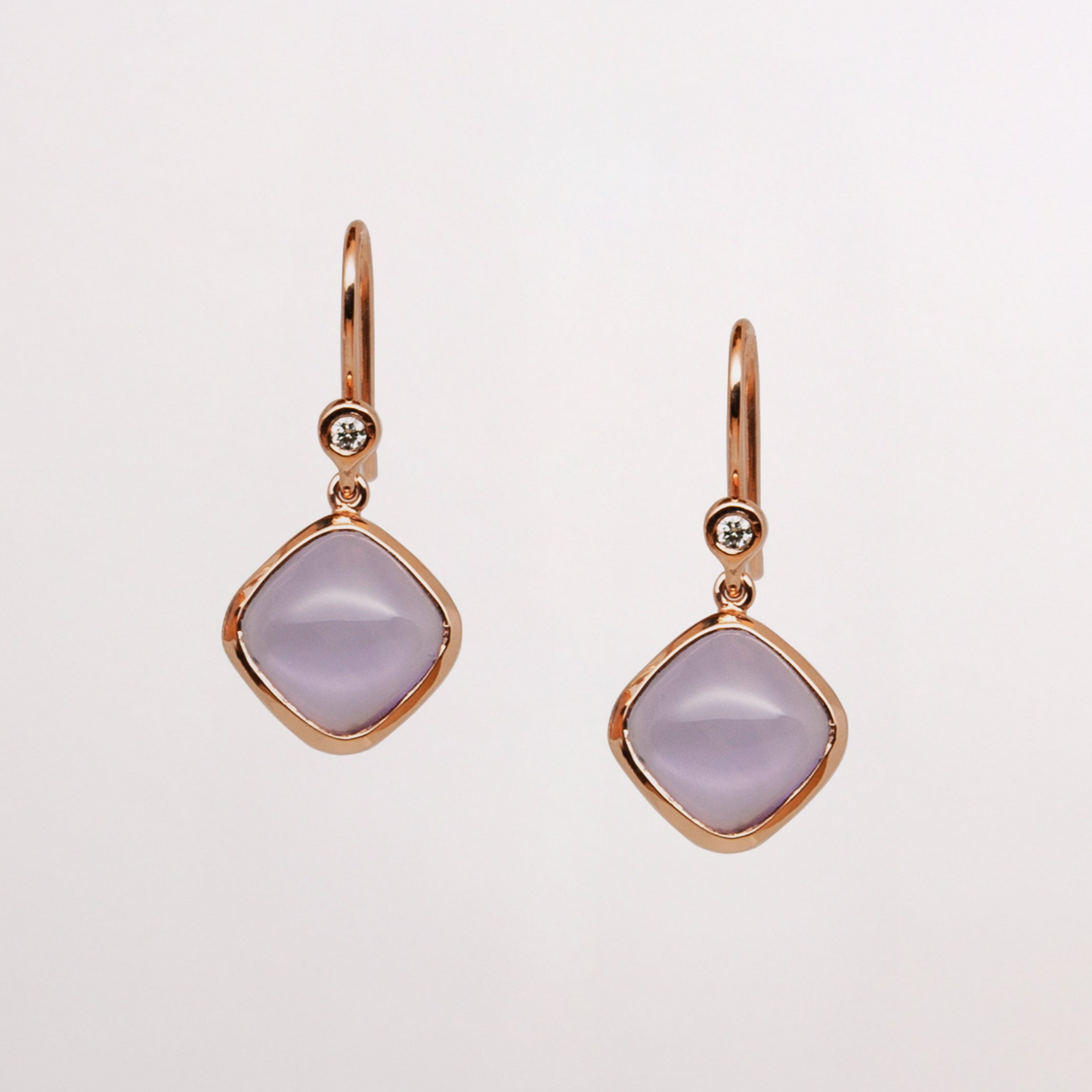 Amethyst Gold Earrings - Amilla Jewelry