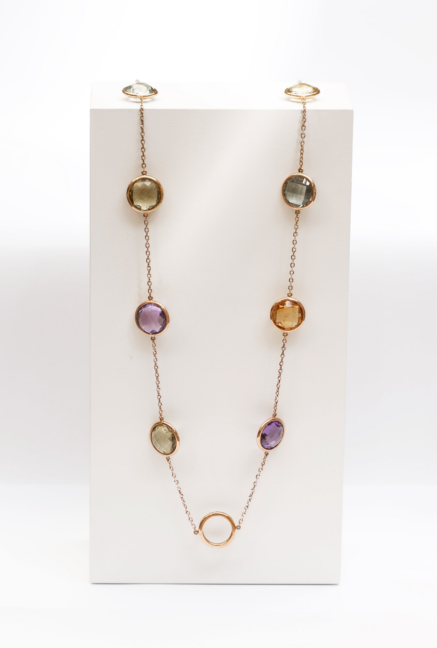 Multi Color Necklace Round - Amilla Jewelry