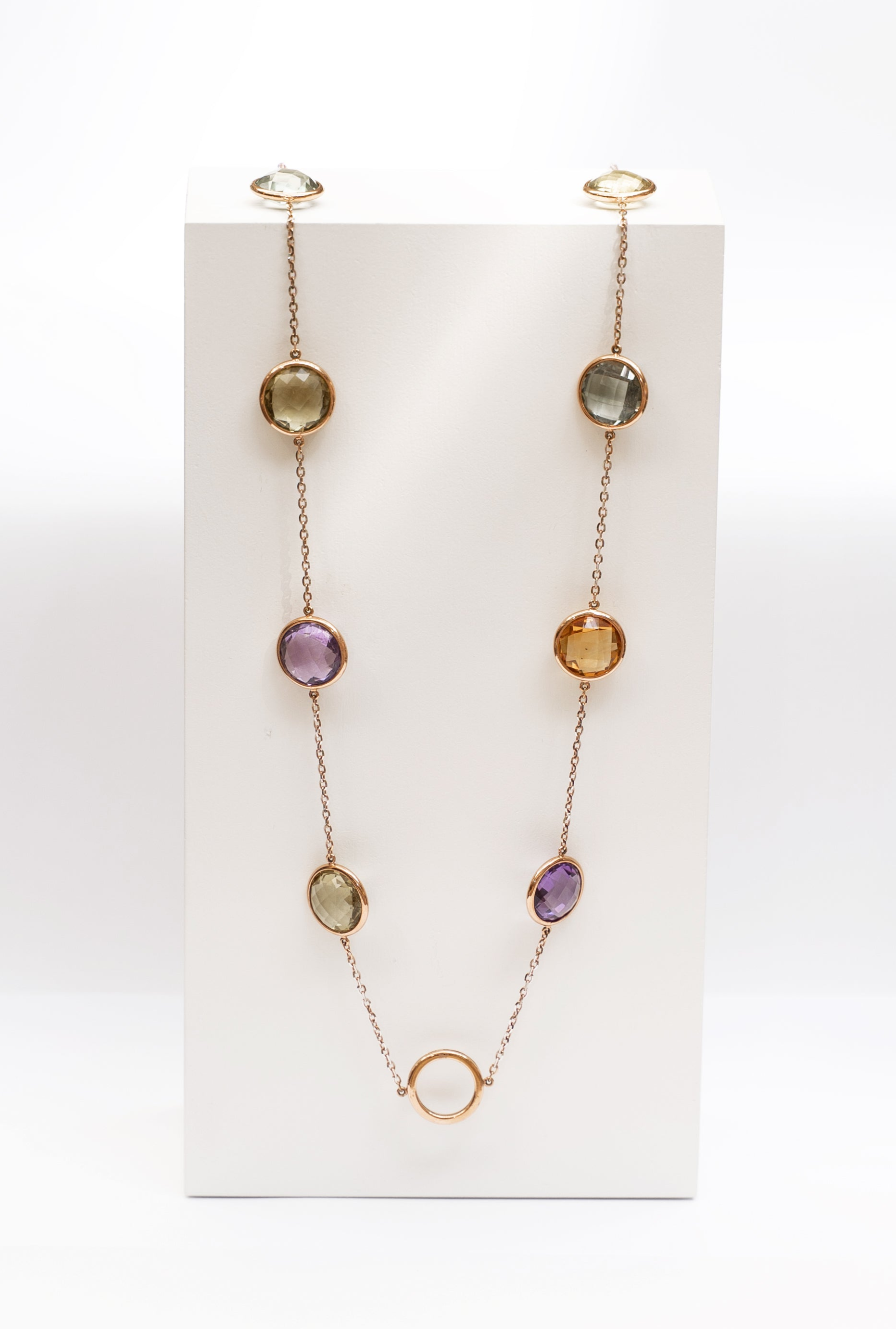 Multi Color Necklace Round - Amilla Jewelry
