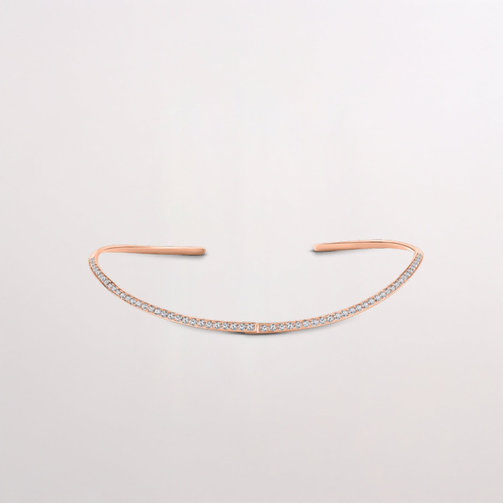 Rose Gold Diamond Necklace Choker - Amilla Jewelry