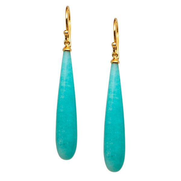 Amazonite Gemstone Earrings - Amilla Jewelry