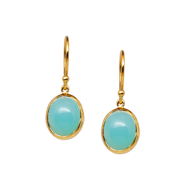 Chalcedony Gemstone Earrings - Amilla Jewelry