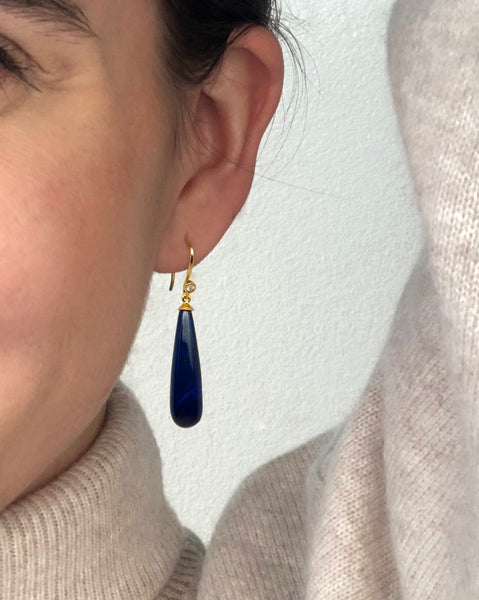 Lapis Lazuli Gemstone Earrings - Amilla jewelry