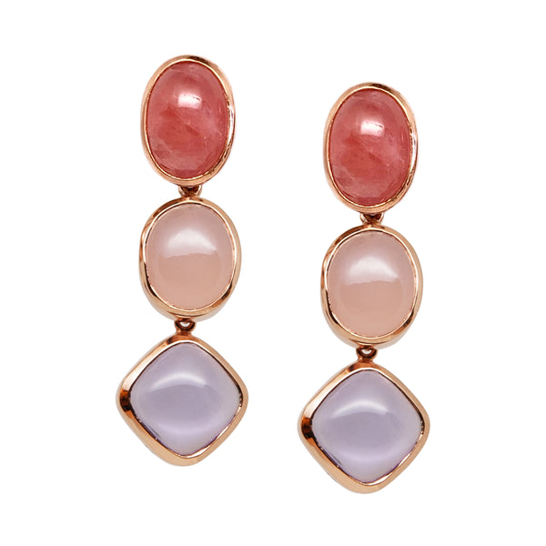 Pink Gemstone Earrings - Amilla Jewelry