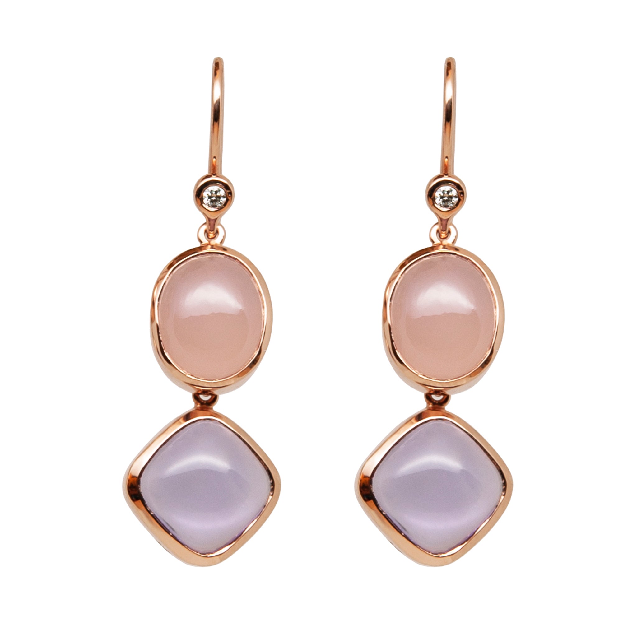 Pink Gemstone Earrings - Amilla Jewelry